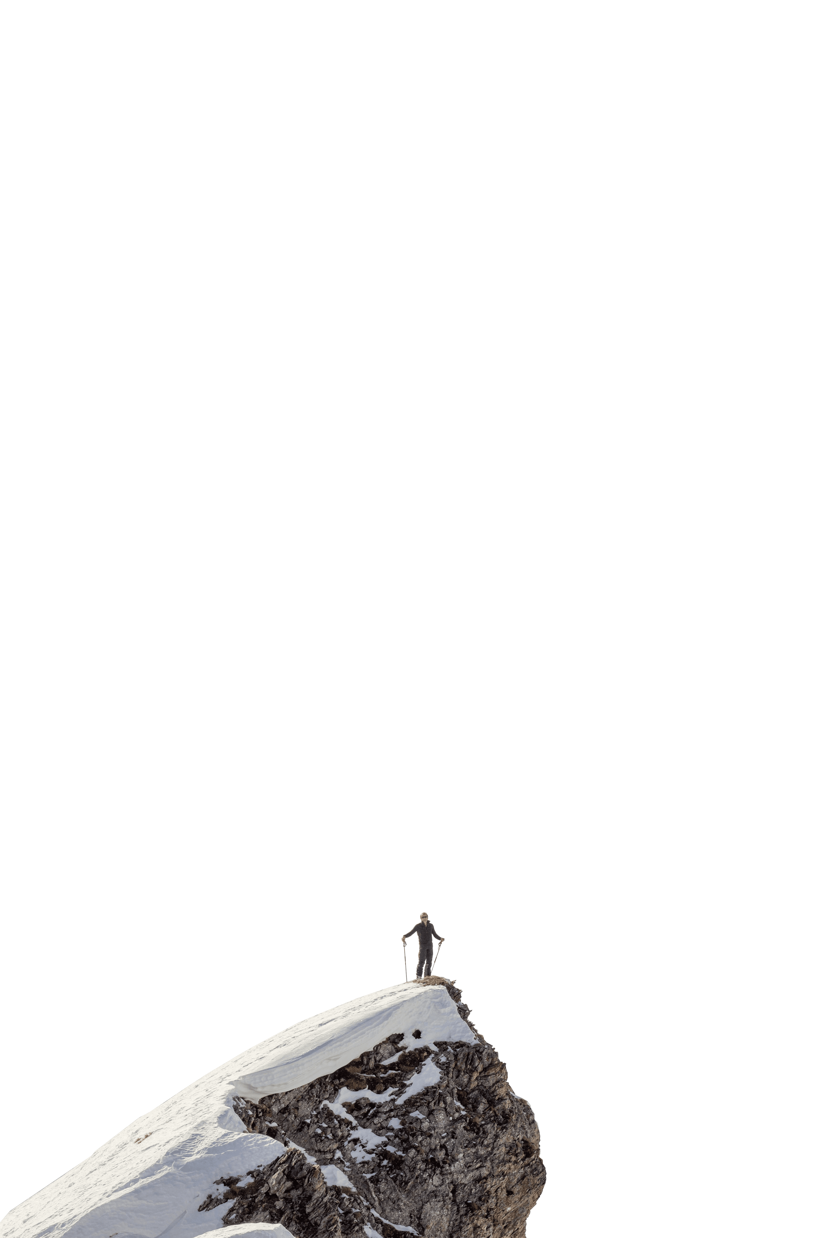 Mountaineer on a mountain